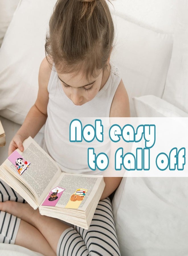 FYSUIMU مجموعة فواصل كتب مغناطيسية على شكل كلاب من FYSUIMU، 8 قطع، فواصل كتب على شكل جراء لطيفة، مشابك مغناطيسية على شكل حيوانات، هدية مثالية للمعلمين والطلاب ومحبي القراءة. - Image 4