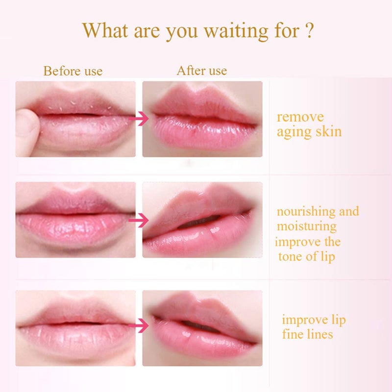 Felico Lip Mask Patches,30PCS Collagen Crystal Pink Care Gel Pads,Moisturizing Anti-Wrinkle Anti-Aging Firm Hydrate Lips,Remove Dead Skin Fine Lines Moisture Essence Make Your Dry Lip Attractive Sexy - Image 5