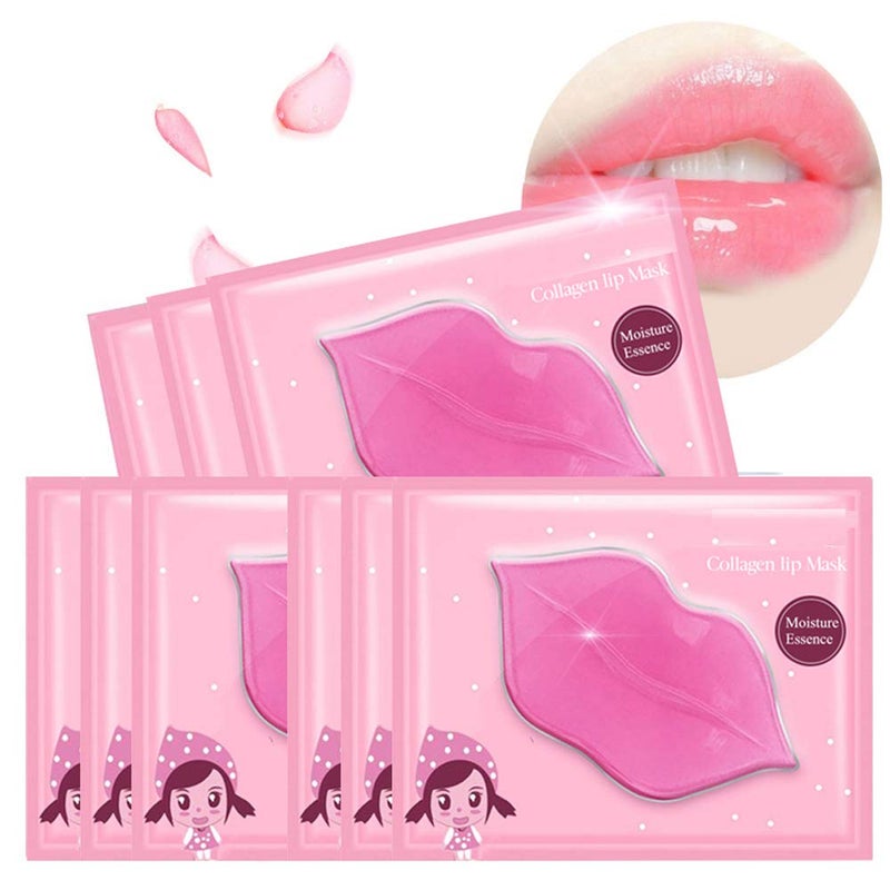Felico Lip Mask Patches,30PCS Collagen Crystal Pink Care Gel Pads,Moisturizing Anti-Wrinkle Anti-Aging Firm Hydrate Lips,Remove Dead Skin Fine Lines Moisture Essence Make Your Dry Lip Attractive Sexy - Image 1