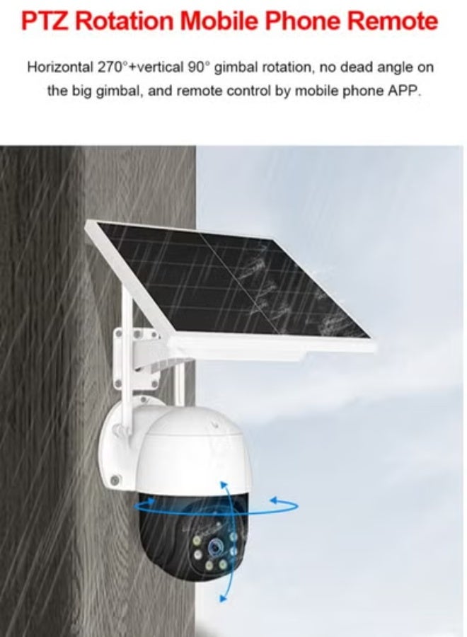 GULFLINK 4G Solar Camera 360 Degree Mobile Phone Control No Network Home Outdoor Night Vision Camera - Image 2