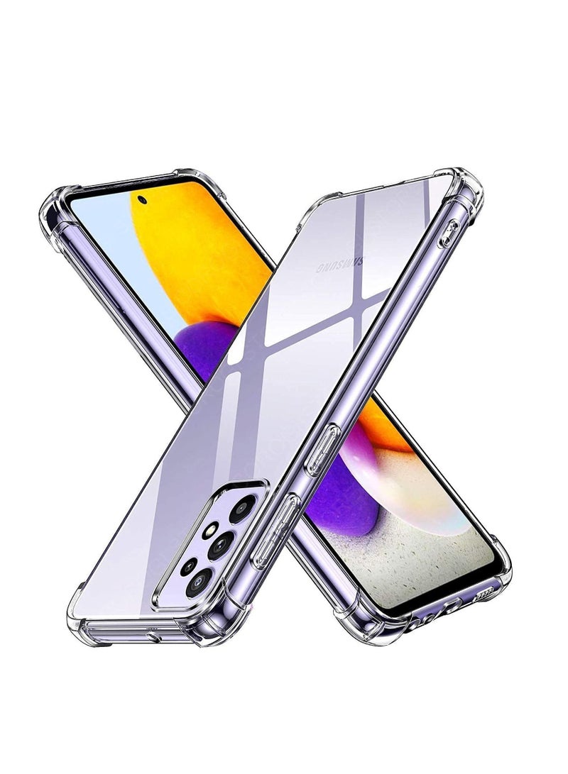 Samsung Galaxy A73-5G Case Cover Protective Shock Absorption Bumper soft Transparent Case (Clear) - Image 1