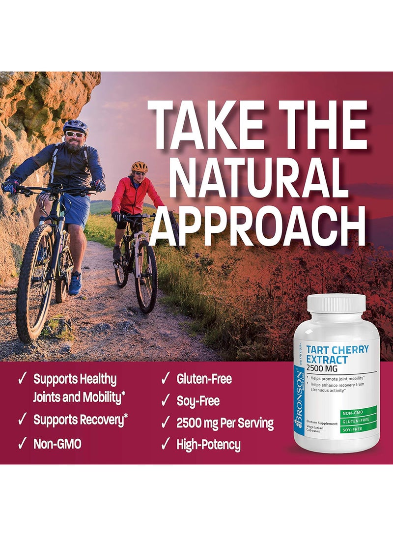 برونسون مستخلص تارت الكرز 2500 مجم، تركيبة نونجمو المميزة محملة بمضادات الأكسدة والفلافونويدات 180 كبسولة نباتية - Image 3