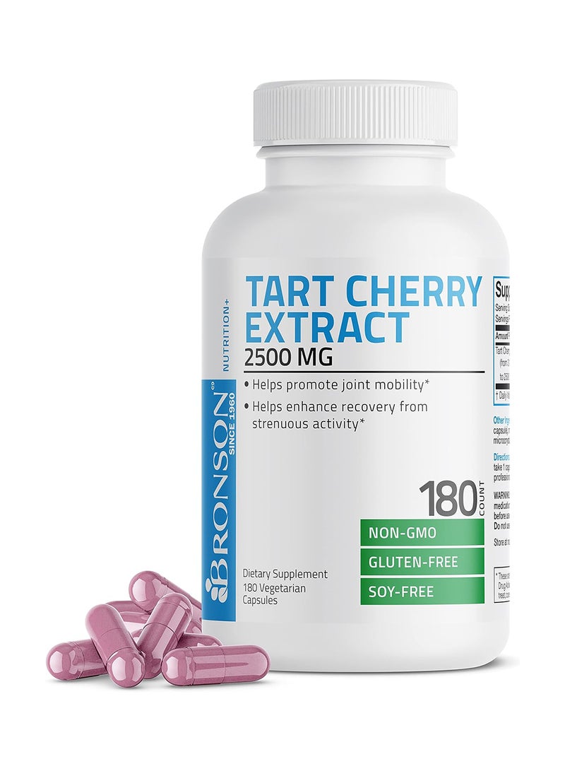 برونسون مستخلص تارت الكرز 2500 مجم، تركيبة نونجمو المميزة محملة بمضادات الأكسدة والفلافونويدات 180 كبسولة نباتية - Image 4