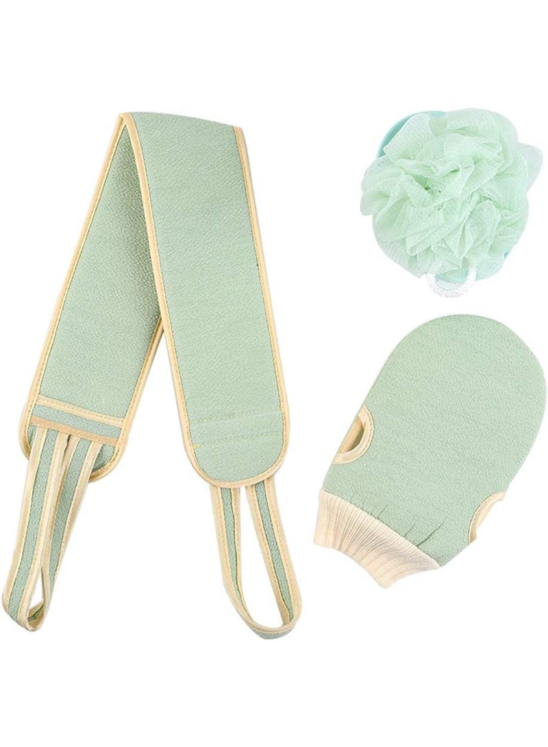 Exfoliating Tools For Bath Sponge, Bath Loofah, Exfoliating Gloves, 3 pieces