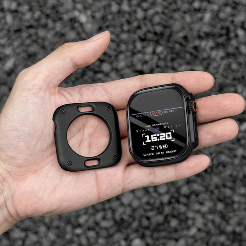 لأجهزة Apple Watch Series 11 و10 و9 و8 و7 و6 و5 و4 وSE الجيل الثاني، هيكل 41 مم مع واقي شاشة، غطاء متوافق فائق النحافة للأمام والخلف، إكسسوار شاشة iWatch بحجم 41 مم، لون ستارلايت - Image 4