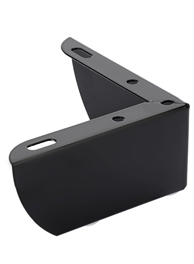 4Pcs 5.5cm Metal Sofa Legs Furniture Feet Wardrobe Leg, Modern Solid Sofa Feet Cabinet Feet Table Legs for DIY Replacement (Black) - Image 4