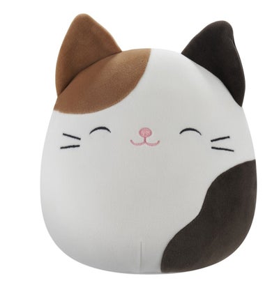 Squishmallows Little Plush Cam Brown and White Calico Cat Plush Toy â€“ 20 cm Soft Collectible Stuffed Animal