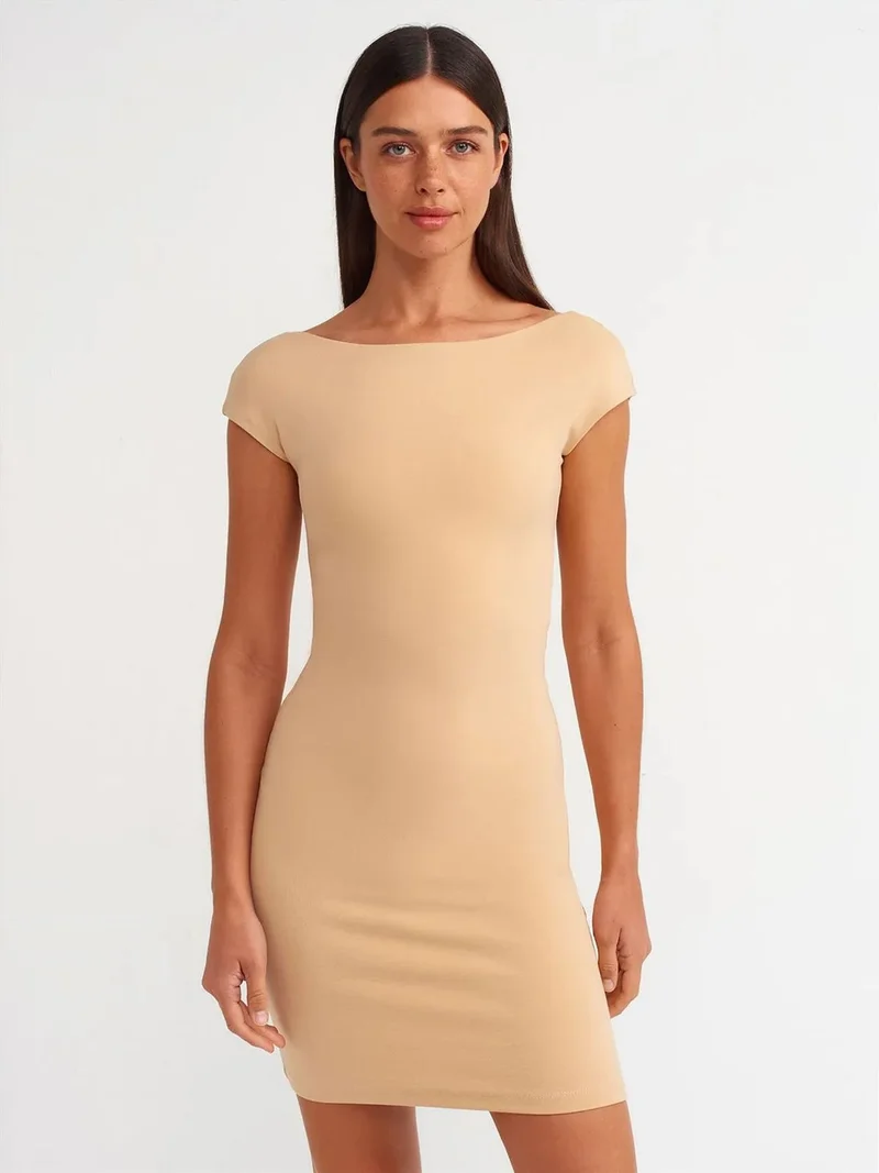 ديلفين Dilvin Bodycon Mini Dress With Cut-Out