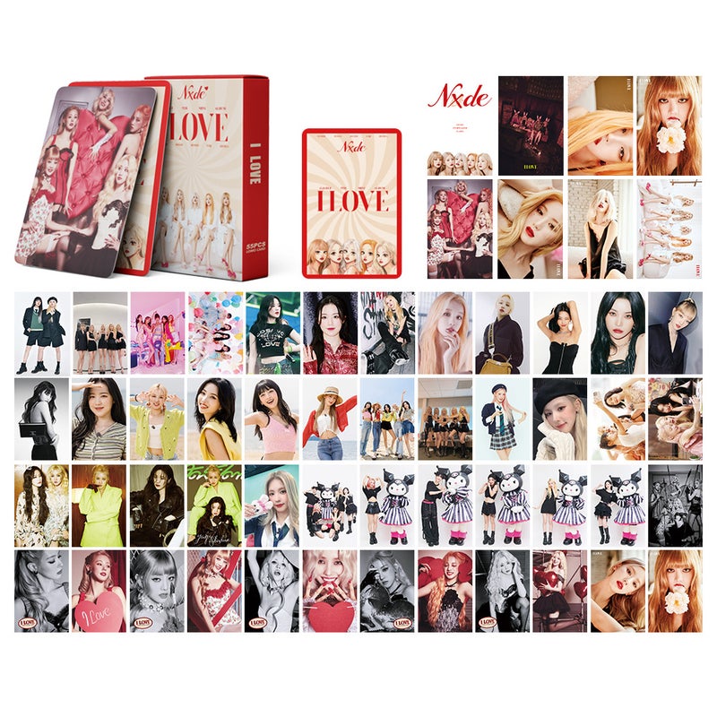 بطاقة دمج 54/55 بطاقة صغيرة ألبوم G-Idle بطاقة Kpop الموجة الكورية بطاقة لومي منزلية - Image 1