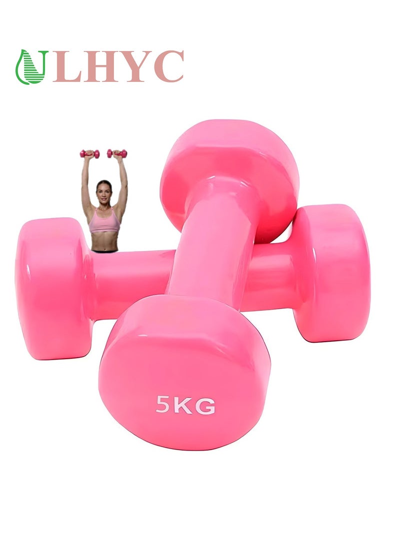 ULHYC 2-Piece Solid Cast Iron Dumbbell 5kg*2 - Image 1