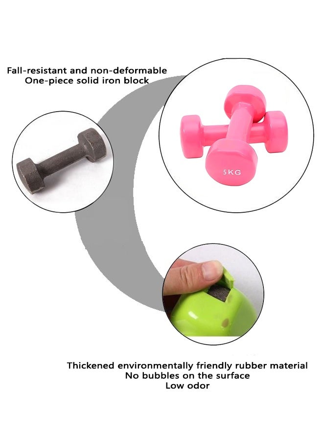 ULHYC 2-Piece Solid Cast Iron Dumbbell 5kg*2 - Image 4