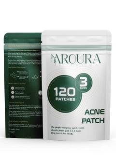 Aroura Aroura Premium Pimple Acne Patches Invisible (120 Pack) - For Day and Night - Hydrocolloid Acne Dots for Clear Skin - Advanced Zit Patches and Acne Stickers  - Image 1