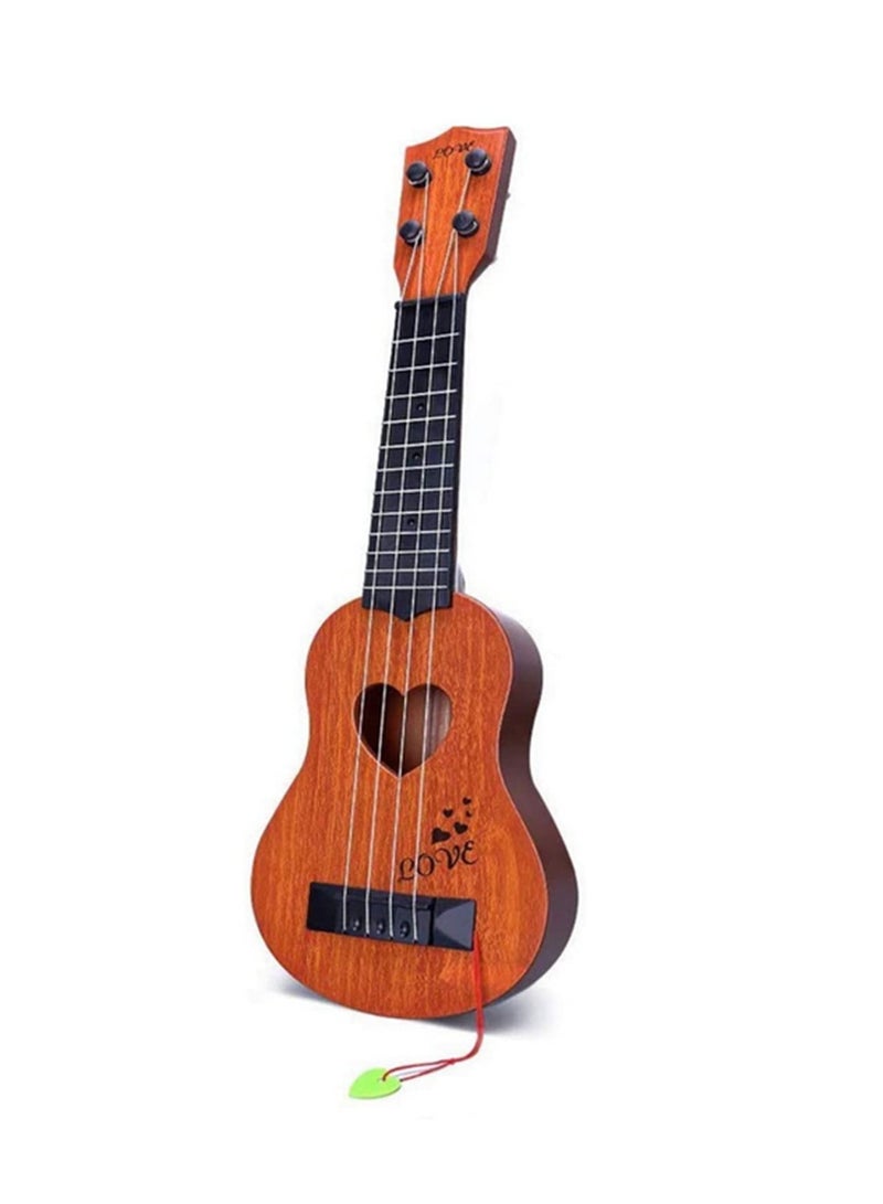 Kids Guitar Musical Toy Soprano Ukulele for Kid Beginners Guitar Ukelele Instrument for Ukalalee Starter  - Image 1