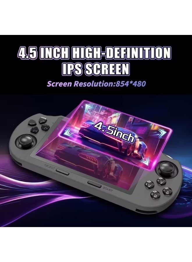 SF3000 Retro Portable Handheld Game Console - 4.5" IPS Screen, TV Box & PS/PC Emulation, Dual Joysticks, 3000mAh, Compact Gaming System for PS1/PS2/PS3//N64/NDS/GBA/GBC/PSP/ISOs, 64GB TF Card - Image 5