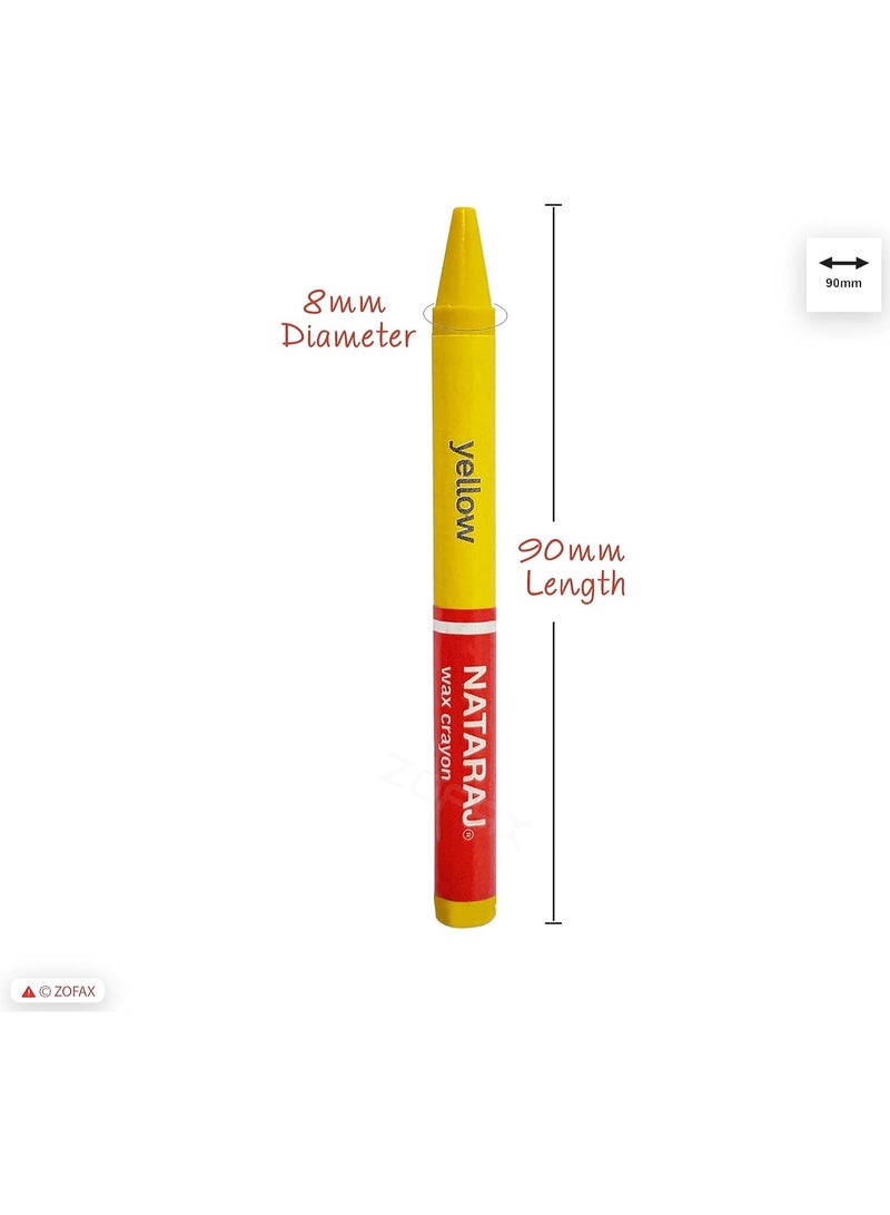 ناتاراج أقلام تلوين شمعية من ناتاراج، 24 لونًا، 90 مم - Image 2