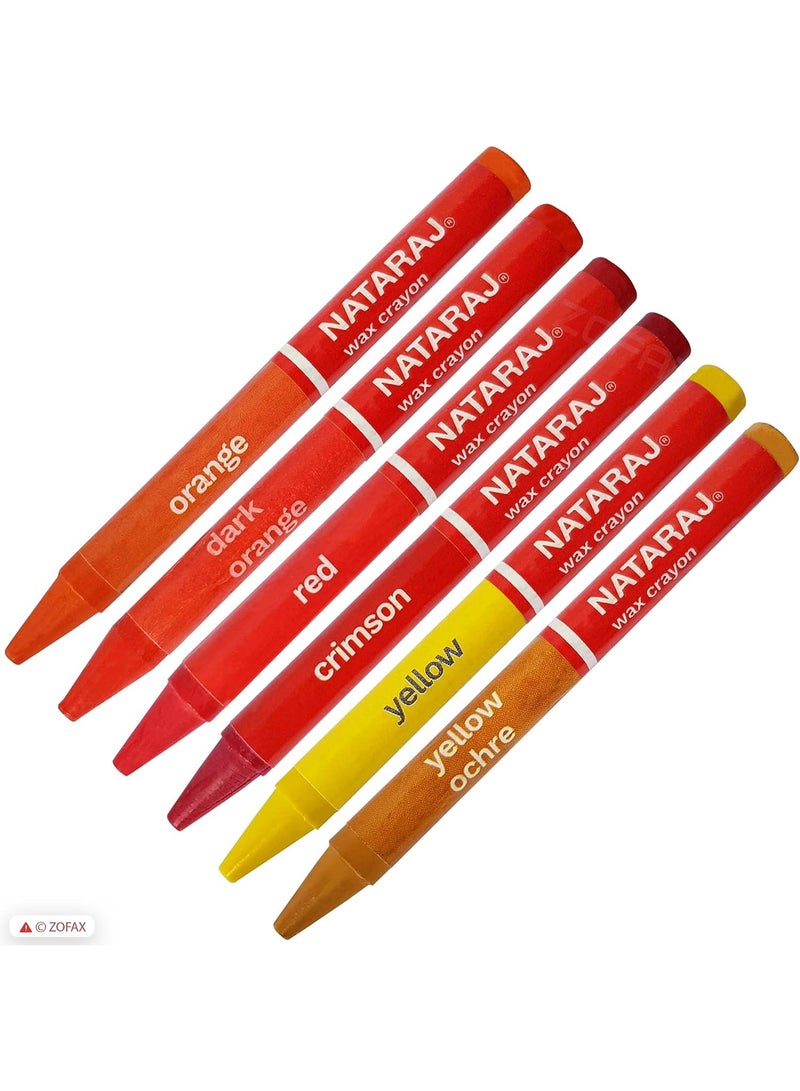 ناتاراج أقلام تلوين شمعية من ناتاراج، 24 لونًا، 90 مم - Image 5