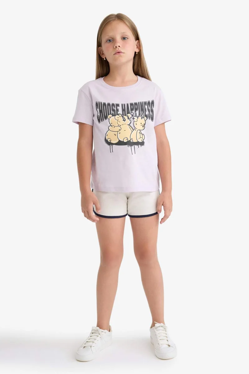DeFacto Girl Elastic Waist Basic Shorts