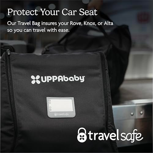 UPPAbaby Travel Bag for Rove, Knox and Alta Car Seats - Smooth Wheels, Handles + Durable Design - Includes TravelSafe Protection - Image 2