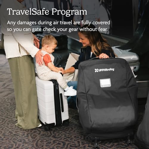 UPPAbaby Travel Bag for Rove, Knox and Alta Car Seats - Smooth Wheels, Handles + Durable Design - Includes TravelSafe Protection - Image 4