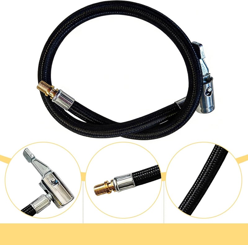 KinetiCore Tire Inflator Extension Tube with Quick Inflation Chuck Adapter - 23CM - Image 3