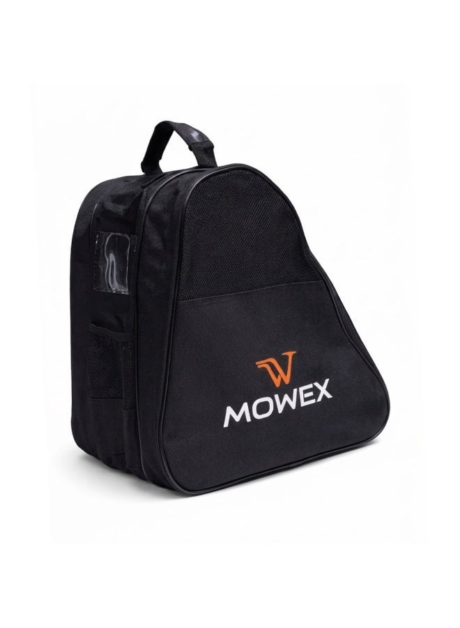 OVERS Roller Skates Carry Bag Lightweight 450g, Large Capacity 3-Layer Skating Backpack with Mesh Ventilation, Helmet & Protective Gear Storage, Water Bottle Pocket – Black - Image 1