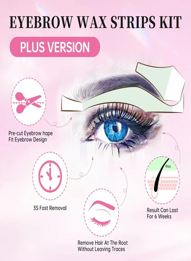 Beauty7 Fit Eyebrow Wax Strips Plus Volum, Pre-cut Facial Hair Removal, Lip Hair Removes, at Home Waxing 48 Strips, 6 Calming Oil Wipes, for All Skin Types Women - Image 5