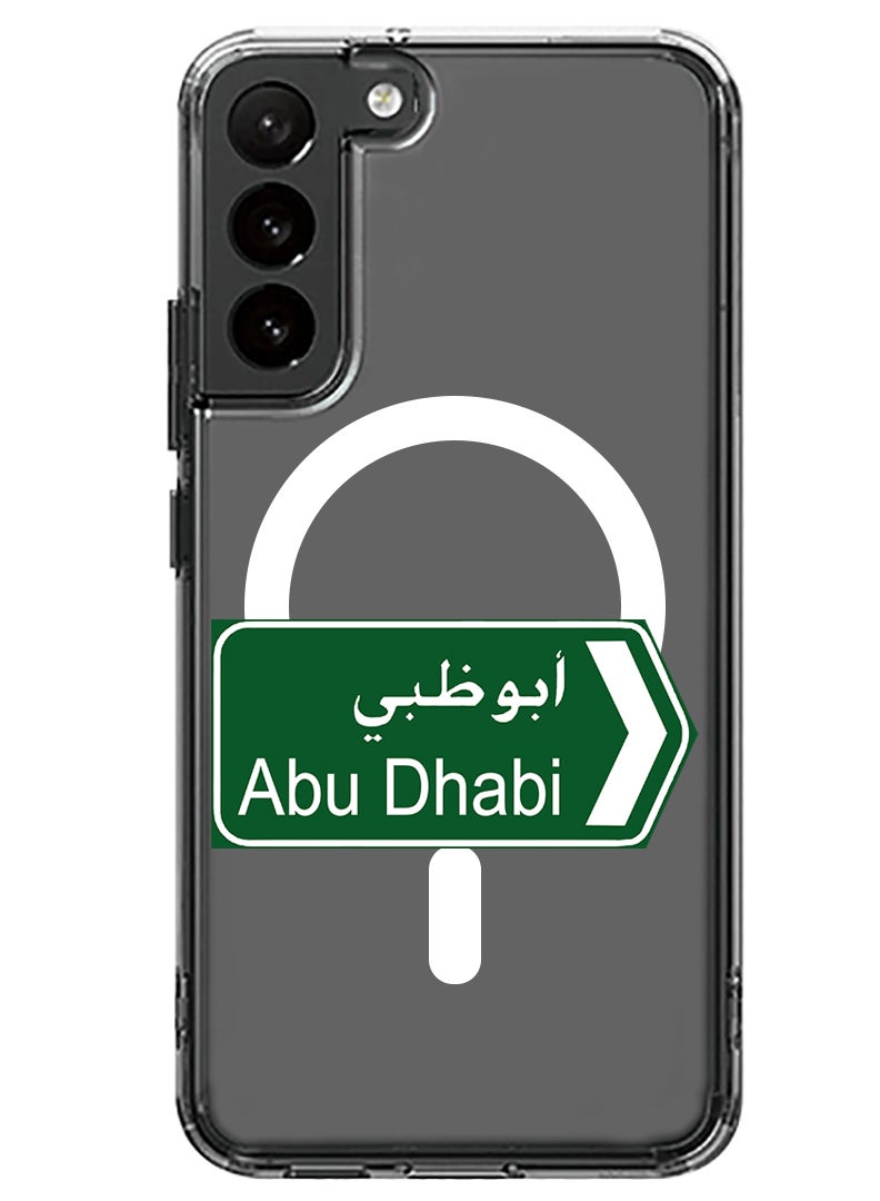 Theodor Magnetic Case for Samsung Galaxy S23 6.1-inch Compatible with MagSafe Wireless Charging, Shockproof Phone Bumper Cover abudhabi sign board - Image 1