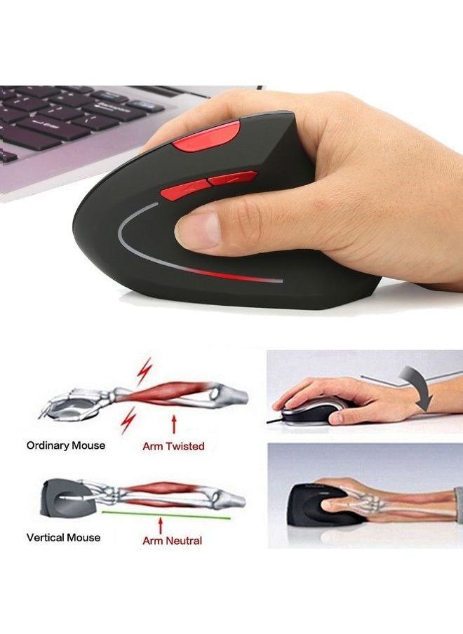 Generic T29 Bluetooth Vertical Mouse Wireless Mouse for PC/Tablet/Desktop/Office/Games  - Image 3