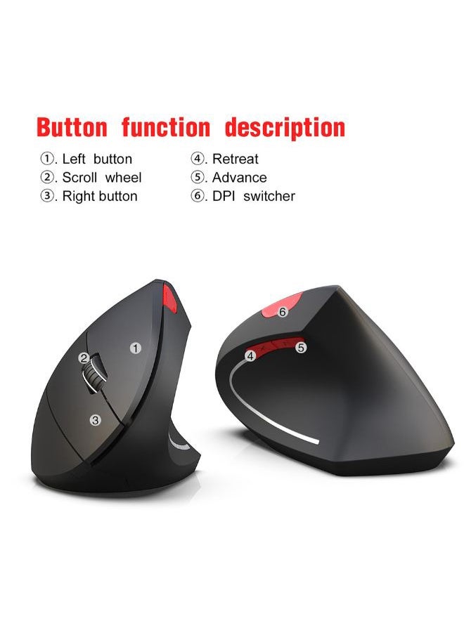 Generic T29 Bluetooth Vertical Mouse Wireless Mouse for PC/Tablet/Desktop/Office/Games  - Image 4
