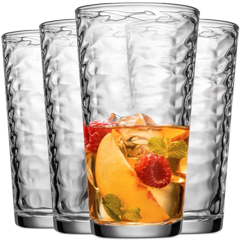 Glaver's Drinking Glasses Set of 10 Highball Glass Cups, 17 Oz Cooler Glassware. Home and Bar Everyday Basic Drinkware Elegant Kitchen Glasses for Water, Juice, Cocktails, Iced Tea. - Image 3