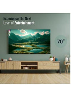جيباس تلفزيون جيباس 70 بوصة VIDAA الاحترافي 4K فائق الدقة مع تحكم صوتي ذكي، جهاز تحكم عن بعد، منافذ HDMI وUSB، محتويات مرخصة وتطبيقات مثبتة مسبقًا، اتصال بلوتوث ومشاركة الشاشة، دولبي ديجيتال، GLED7069SVUHD،  - Image 4