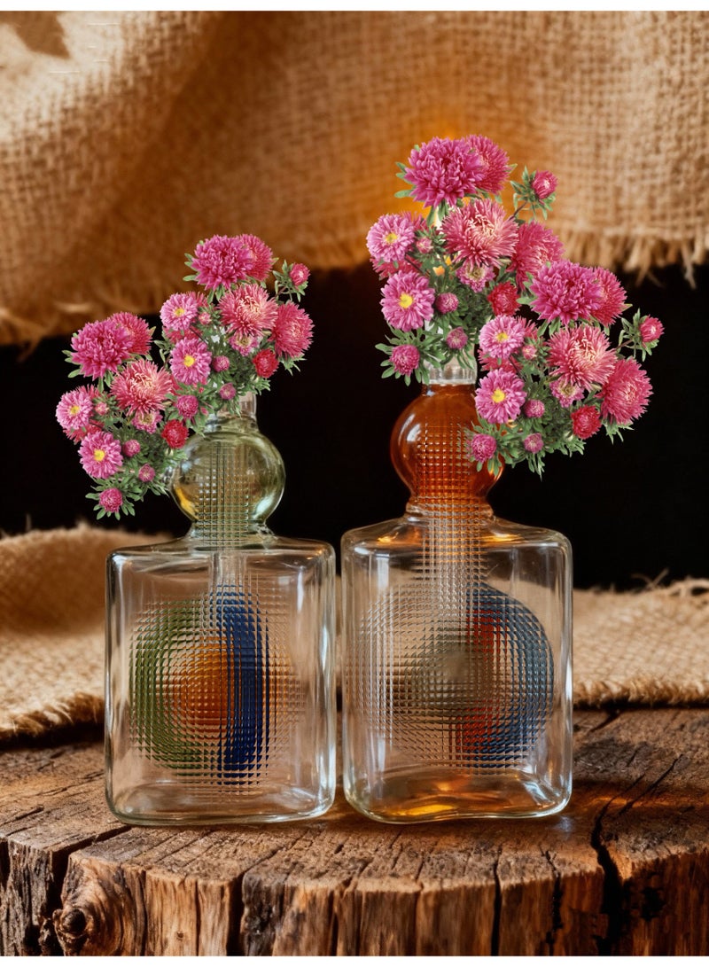 Borosilicate  Home Decorative Heat Resistant Oil Lamp Vase(Colors Randomly Assigned)