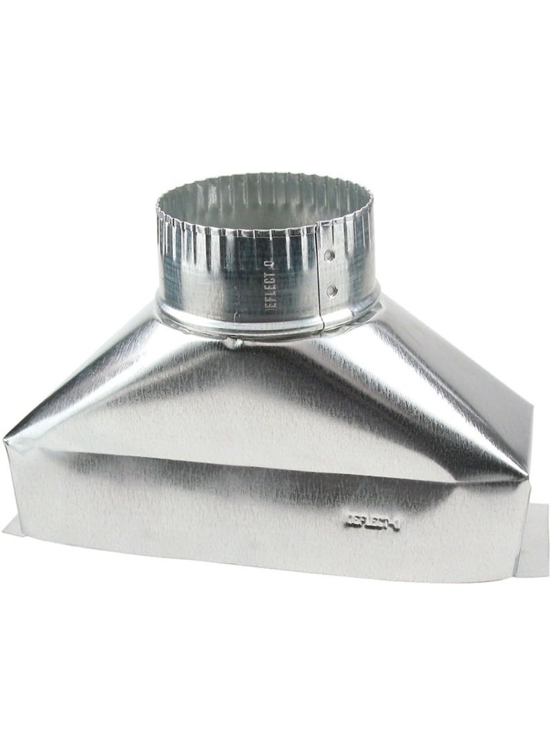 Deflecto DeflectO Jordan 4 in Dia x 10 in L Galvanized Steel Duct 