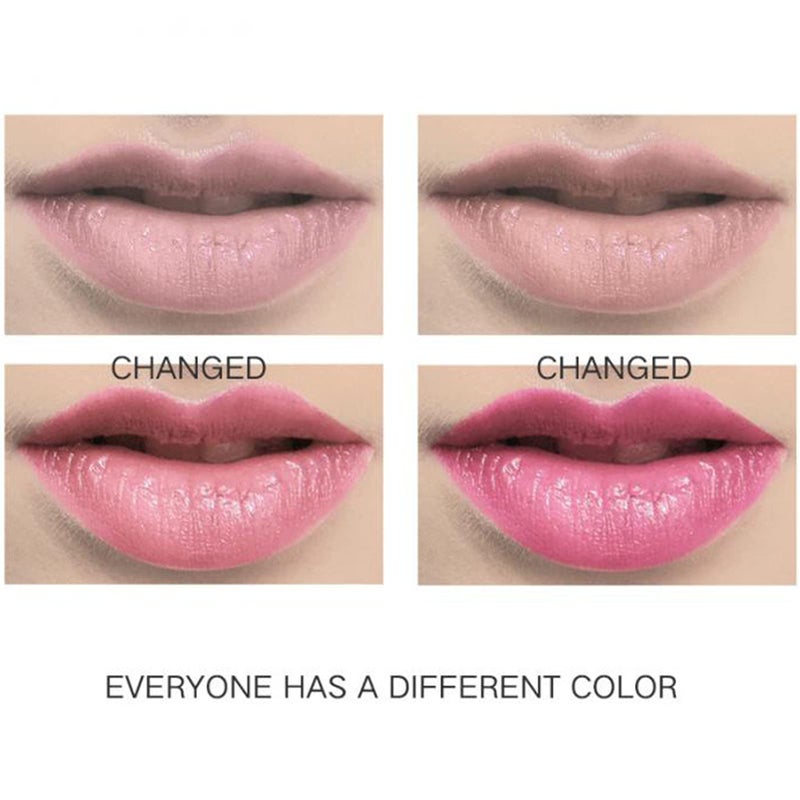 firstfly Pack of 6 Crystal Flower Jelly Lipstick, Long Lasting Nutritious Lip Balm Lips Moisturizer Magic Temperature Color Change Lip Gloss (Pink) - Image 5