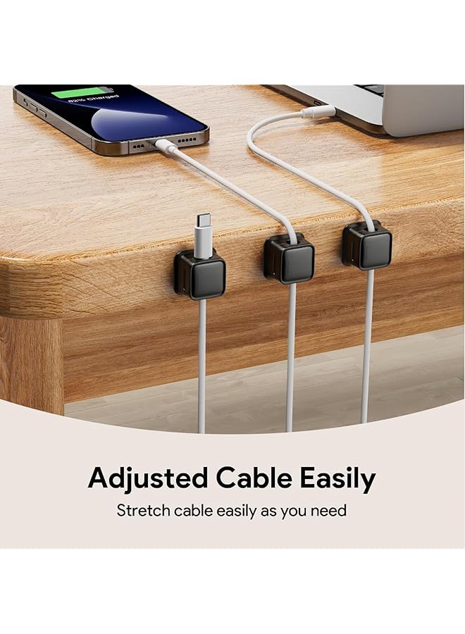 erorex Cord Organizer Holder 8 Pcs Magnetic Cord Organizer Wire Holder Keeper Organizer Management Hide Or Organize Usb Charger Cable Sutible For Home Office Table Edges Table Corners - Image 3