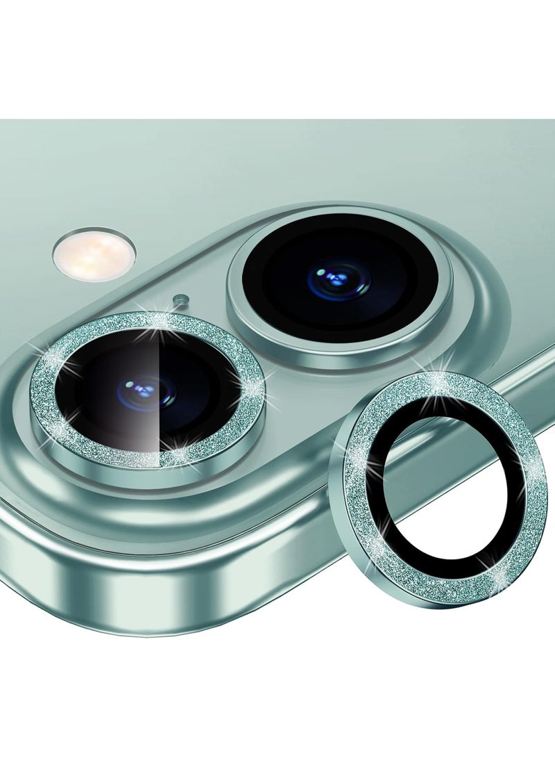 أكاليكس واقي عدسة كاميرا iPhone 17 بحلقة معدنية فردية لامعة، حماية من الخدش بدرجة صلابة 9H، ملحقات هاتف أنيقة، مناسب للجراب (أخضر لامع)