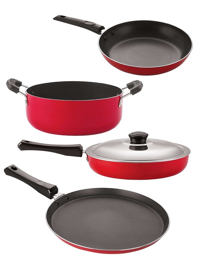 نيرلون مجموعة أدوات مطبخ نيرلون غير اللاصقة للطهي والطهي، مكونة من 4 قطع (FT12_FP10_TP22_CS24) - Image 1