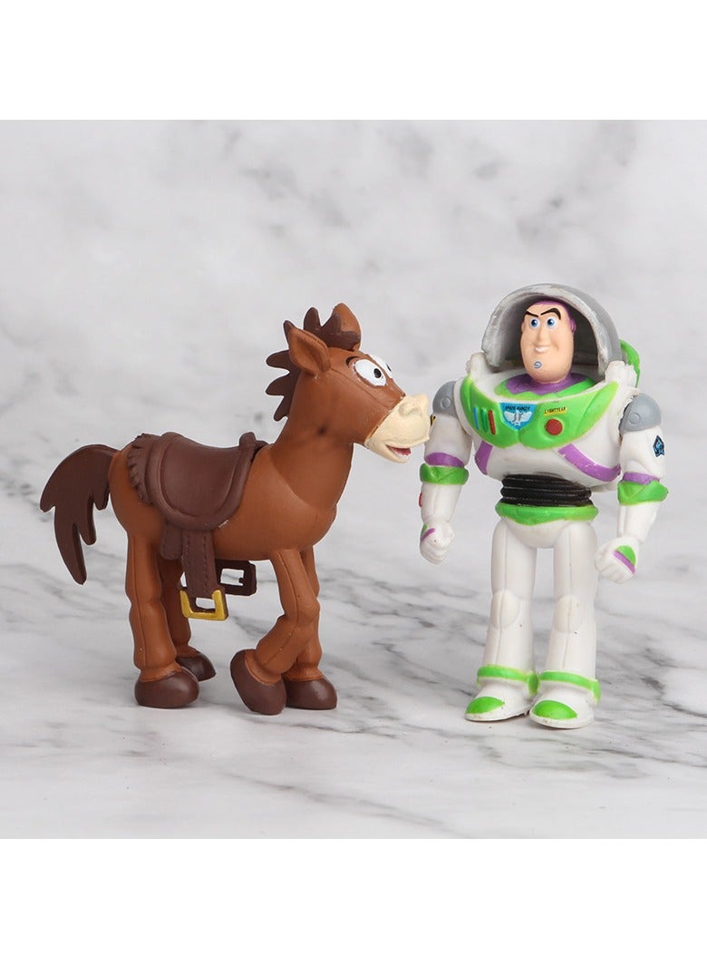 7pc Toy Story 4 Action Figures Toys Woody Jessie Buzz Lightyear Forky  Bear Figura Model Doll Figurine - Image 3