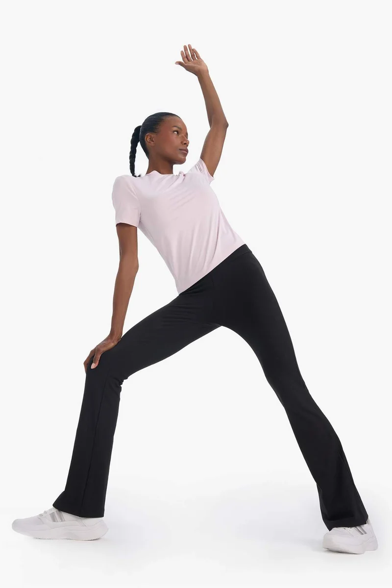 Defacto  DeFactoFit Flare Fit High Waist Standard Length Sports Sweatpants for Women | Best Price UAE
