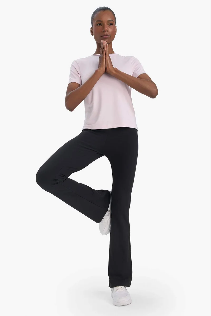Defacto  DeFactoFit Flare Fit High Waist Standard Length Sports Sweatpants for Women | Best Price UAE
