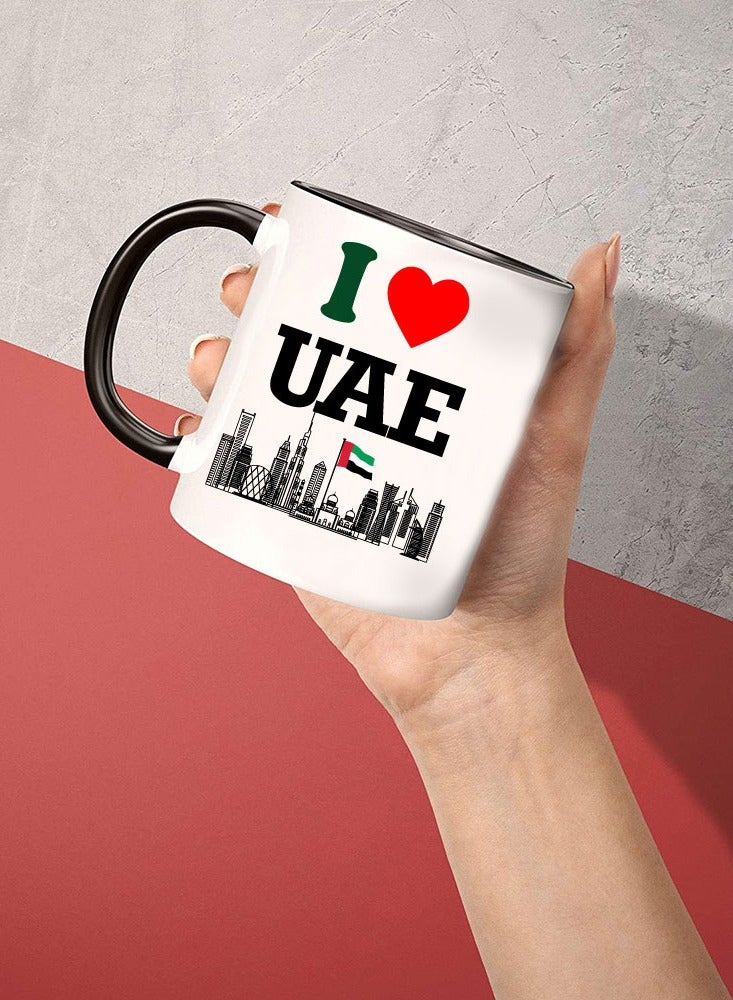 كوب سيراميك لليوم الوطني الإماراتي بلونين - أمة حيث تتحقق الأحلام - هدايا لليوم الوطني لدولة الإمارات العربية المتحدة - Image 3