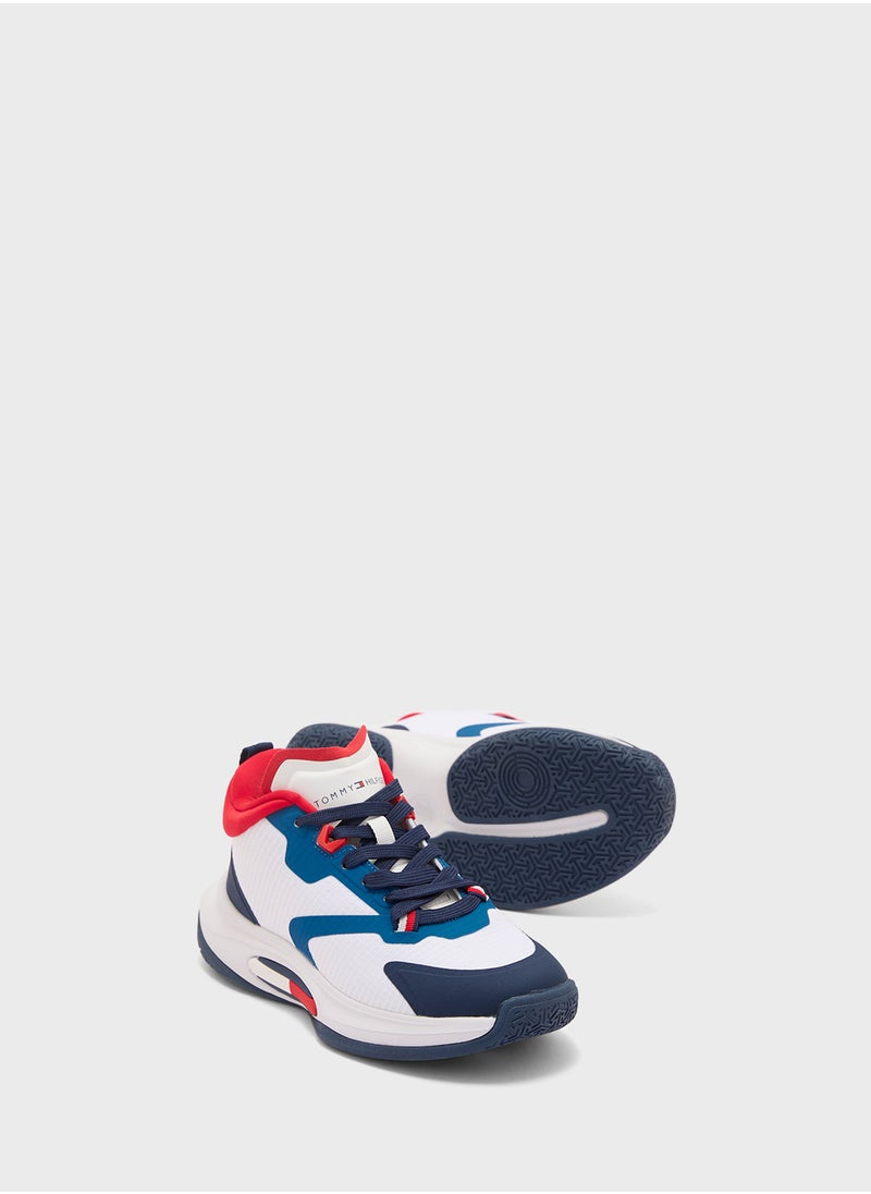 TOMMY HILFIGER - Youth Lace Up Sneakers - Image 1