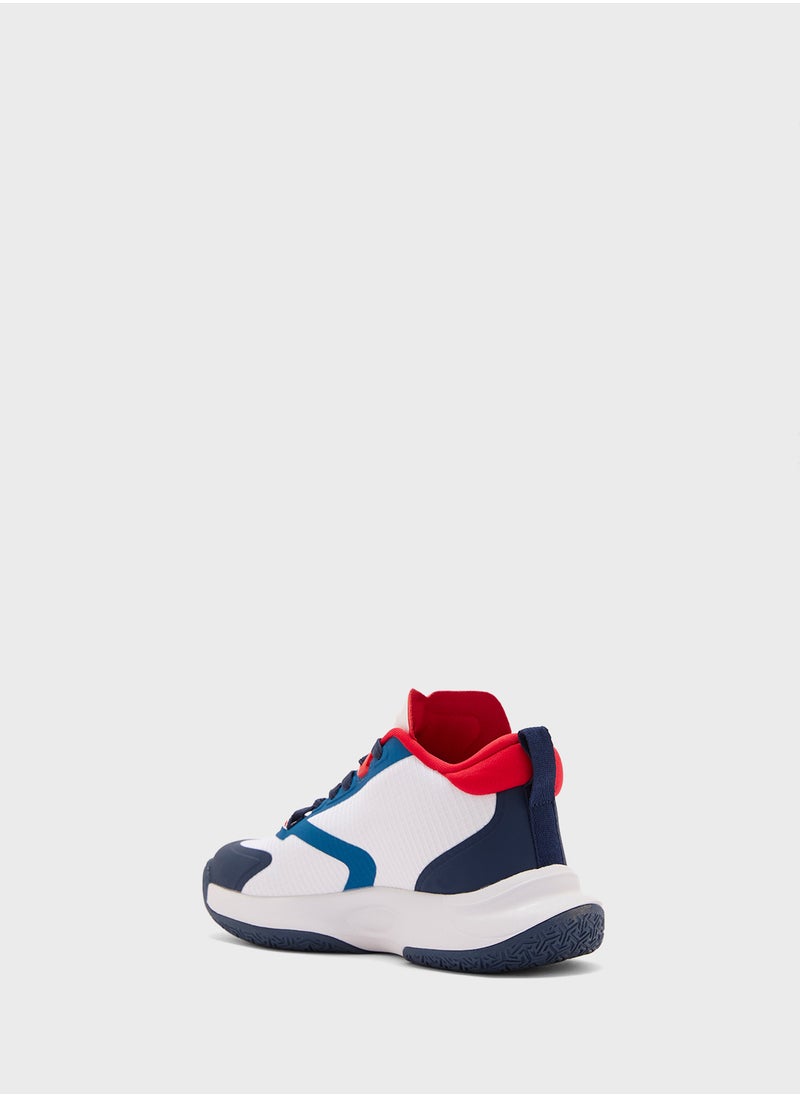 TOMMY HILFIGER - Youth Lace Up Sneakers - Image 1