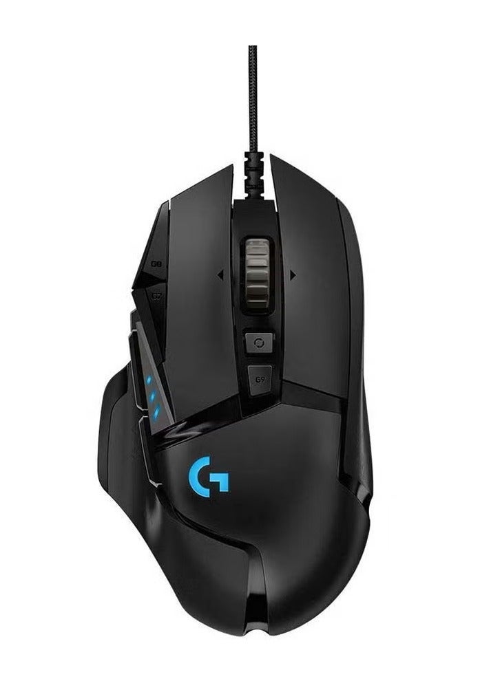 Logitech G402 Ultra-Fast FPS Gaming Mouse, HFusion Engine hybrid sensor, 240-4000DPI,On-the-fly DPI Switching,32-bit ARM processor,8 programmable buttons,High-speed clicking,Full-speed USB - Image 1