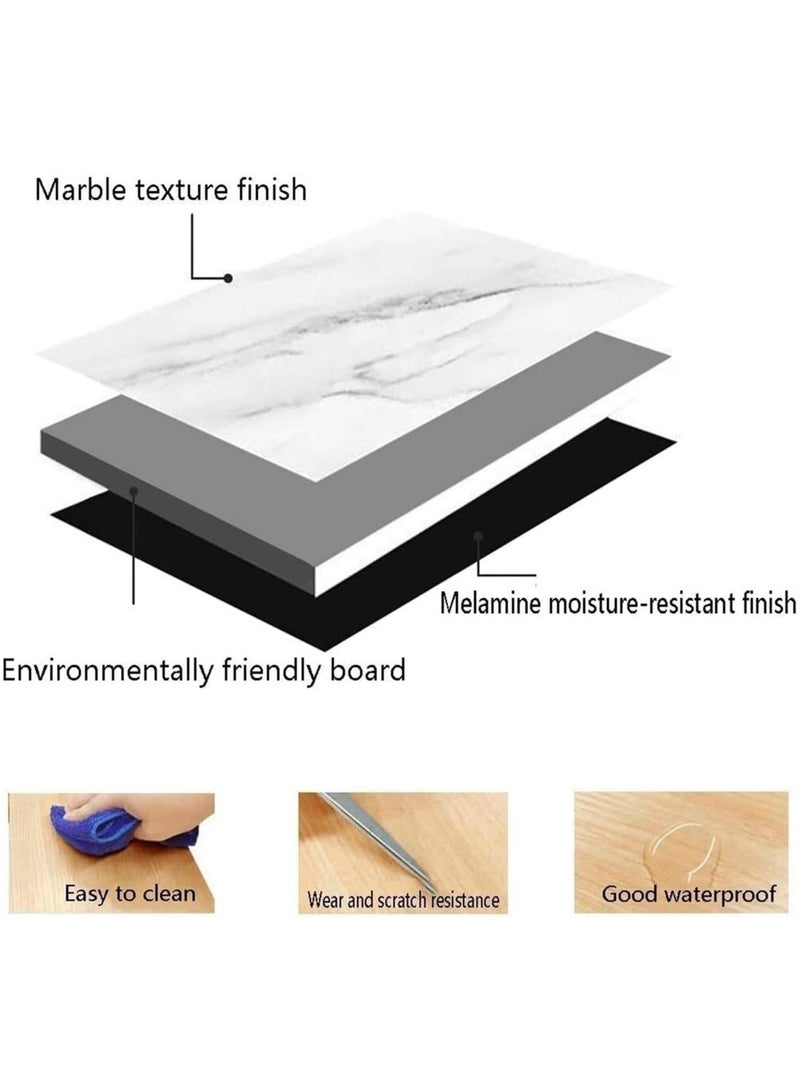 Harmony Home 5-Piece Round Dining Table Set – Wooden Dining Room Furniture with 4 Upholstered Chairs (White & Green) - Image 3