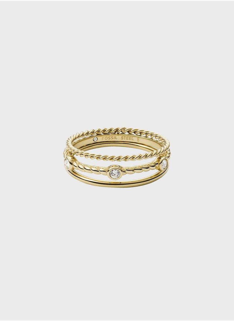 FOSSIL - Embellished Cz Ring - Image 1