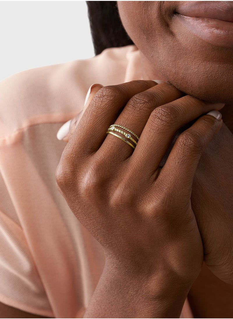 FOSSIL - Embellished Cz Ring - Image 1