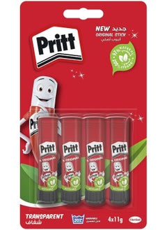 Pritt Pritt Glue Stick, Safe & Child-Friendly Craft Glue For Arts & Crafts Activities, Strong-Hold Adhesive For School & Office Supplies,4X11G Pritt Stick (pack of 3)  - Image 2