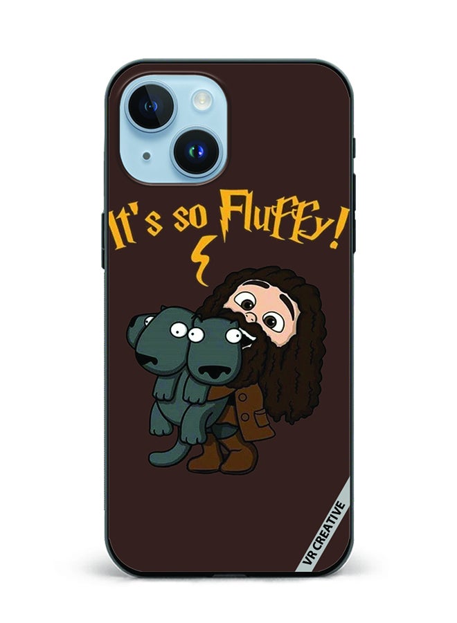 VR CREATIVE Protective Case Cover For Apple iPhone 15 Plus Its So Fluffy Design Multicolour - Image 1