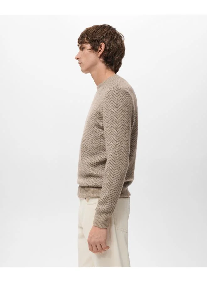 Mango Man  Knit striped sweater for Men | Best Price UAE
